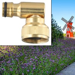 Hose Reel Swivel Elbow Quick Connector For Hoselock Plug 3/4in BSP Female Outdoor Garden hose faucet adapter