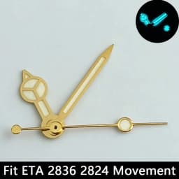 Luminous Watch Hands Blue‑Green & Green, High Quality Replacement Hands for NH35 NH36 ETA2824 2836 Miyota 8205 8215 Watch Movements