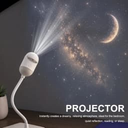 HD Galaxy Star Projector Night Light with Films USB Plug and Play Starry Sky Projector Ceiling Light Atmosphere Lamp for Bedroom