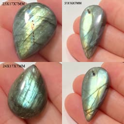 Wholesale Natural Stone Loose Beads Irregular Shape Bead Blue Purple Labradorite Cabochon 2-4Pcs/Lot
