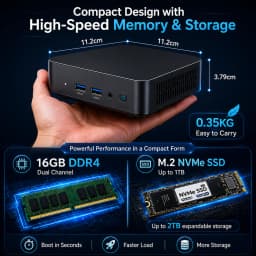 MINI Gaming PC Windows 11 Intel Core I9 10980hk 16GB 32GB RAM 1TB SSD WIFI 6 BT5.2 4K HD Mini Gaming Office Study PC