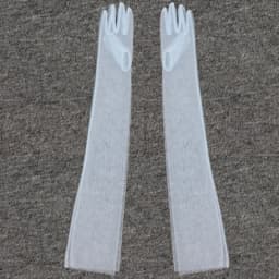 55CM 70CM Sexy Thin Hollow Transparent Long Gloves Solid Net Yarn Mesh Women Man Performance Party Elasticity Cosplay