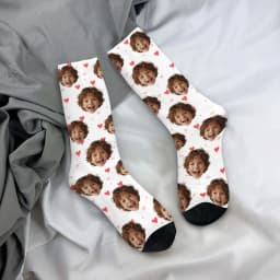 Novelty Custom Face Socks DIY Personalized Photo Custom Socks Crazy Funny Men's Socks Christmas Party Birthday Anniversary Gift