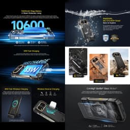 Ulefone Armor 27T + Rugged Phone Thermal Imager 12GB+256GB 10600mAh 6.78'' Android 14 Helio G99 Night Vision 4G NFC Smartphone