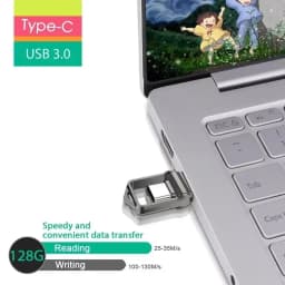 Lenovo Flash Drive 2TB High-Speed USB 3.2 Type-C OTG Metal Pen Drive 2TB Portable Memory USB Stick For Computer Data Storage