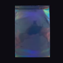 50pcs Transparent Holographic Laser Self Adhesive Bag Aurora Color Pouches for DIY Jewelry Badge Gift Package Storage Bags