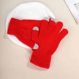Winter Gloves New Men Women Touch Screen Texting Cap Active Smart Phone Knit Glove Solid Color Outwear Warm Wrist Gloves