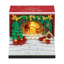 2027 3D Calendar Memo Pad Led Time Piece Calendar Tree of Chakra Desk Calendar Paper Carving Sticky Calendar For Christmas Gifts