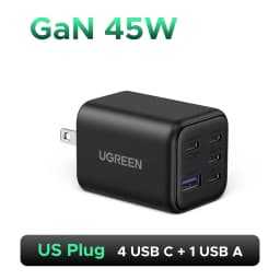 UGREEN 45W GaN Charger PD 3.0 UFSC PPS 5 Ports For iPhone 18 17 16 Pro Max Samsung S26 Xiaomi Tablet iPad Air USB C Fast Charger
