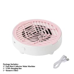 New Mini Nail Dust Collector Extractor Fan Professional USB Powerful Nail Vacuum Cleaner With Remove Paper Filter Nail Equipment