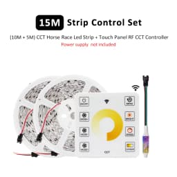 SMD2835 Water Flowing LED Strip Light DC 24V 10M Flex Ribbon Horse Race Chasing Effect 126 Diode CCT Liner Lamp with Touch Panel