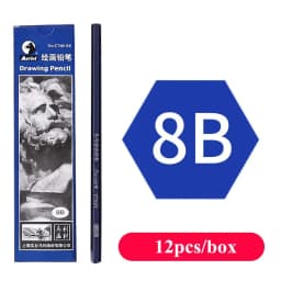 12Pcs/Box Wooden Lead Pencils HB B 2B 3B 4B 5B 6B 7B 8B High-quality Art Draw Specific Graphite Core Sketching Writing