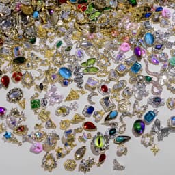 50PCS Mixed Random Metal Snake Butterfly DIY Nail Rhinestone Luxury Japan Various Size Gems Jewelry Decor Manicure Accessories *