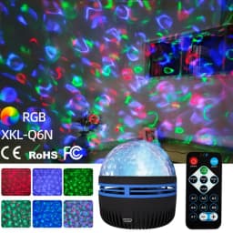 1/3PCS LED Starry Night Light Remote Control Rotating Star moon Projection Lamp USB Plug-in Magic Ball Stage Atmosphere Decor