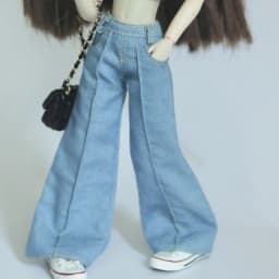 New Arrival Blythe Doll Clothes Knitted Sweater Cool Style Cropped Navel Top and Pants for Blyth OB24 Licca Dolls Accessories