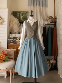 Original Design Elegant Classical Spring and Autumn All-Match High Waisted Ankle-length Skirt Women's Fashion Long Skirts