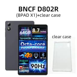 BNCF BPad X1 Android 16 8.68" 90Hz FHD IPS Tablet 16GB(4+12) RAM 64GB ROM 5000mAh Suppor 4G LTE Learning Tablet for Kids Adults