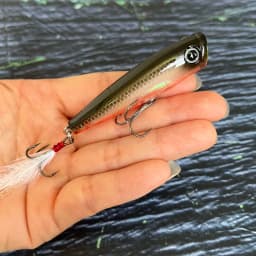 7g 65mm Surface Popper Fishing Lures Long Casting Artificial Hard Bait Topwater Pencil Swimbait Wobblers for Pike Perch Supplies