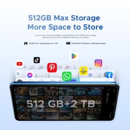 Global Version DOOGEE Note59 Pro+ 5G Smartphone 36GB(12+24) 512GB 6.75" HD+ 120Hz UNISOC T8200 50MP Camera 6250mAh Battery NFC