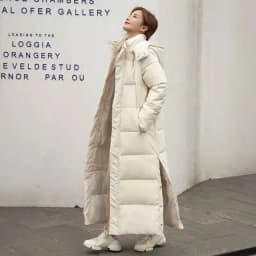 Black Hooded Jacket Coat 2026 Winter Female Thicken Medium Length Down cotton Loose Coats Women's Windproof Long Parka Overcoat
