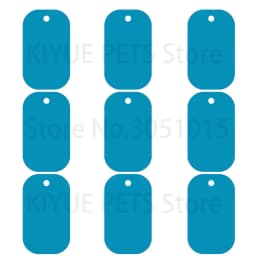 100Pcs Wholesale Dog Tag Blank Dog ID Tags For Man Pendant Laser Engraving Nameplate Key Chains