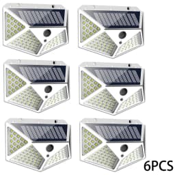 1-12 Pack Solar Lights Outdoor 100 LED Wall Lamp Motion Sensor Lights Waterproof Solar Street Light for Garden Porch Yard Garage