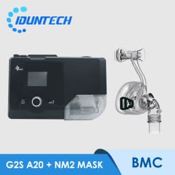 BMC G2S A20 Auto CPAP Machine Portable With Respirator Breathing Mask Tube Heated Humidifier Travel for Sleep Apnea Anit Snoring