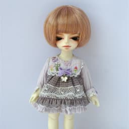 1/12 BJD Doll wigs JD256 4-5inch 11-13CM Short BOBO Cut Synthetic mohair BJD Hair Lati White Tiny doll accessories