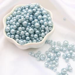 150Pcs Mix Size 3-8mm Beads With Hole Colorful Pearls Round Acrylic Imitation Pearl for DIY Jewelry Making Necklace Bracelet