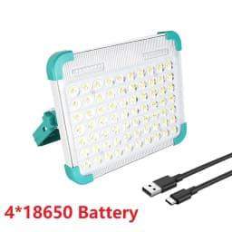 69000000LM Solar Rechargeable Floodlight 4 Colors Camping Lantern Tent Light Power Bank Work Emergency Light with Strong magnet