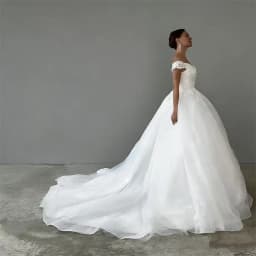 Customized White Princess Off The Shoulder Lace Appliques Wedding Dresses Sweep Train Bridal Gowns A-Line Tulle Bride Dress