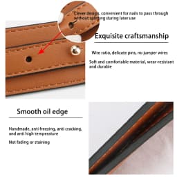 EverToner Universal Leather Shoulder Strap Bag Accessories Replacement Wide Crossbody Bag Strap for All Backpacks