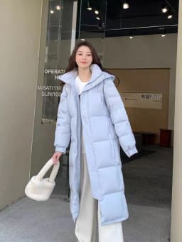 Winter Long Hooded Solid Down Jacket Women White Duck Down Waterproof Outwears Female Warm Thick Parker Knee Length Down Jacket