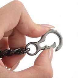 Double Spring Clasp Key Chain Extender, Metal Keychain Extension for Keys Bag Charms Men's Keychain
