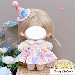 Cute Dres JK Uniform Clothes for 20cm Cotton Plush Cartoon DIY Doll Dress Up Clothing Skirt Suit Socks Toy Accessories Girl Gift