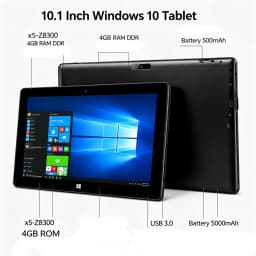 T10 WINDOWS 10 Tablet PC 10.1 INCH 4GB DDR RAM 64GB ROM Z8300 CPU 1280*800 IPS Screen WIFI DS102 HDMI-Compatible