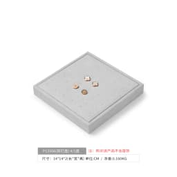 Oirlv Gray Jewelry Display Set Shop Cabinet Display Props Necklace Display Bust Jewelry Store Ring Earrings Bangle Tray