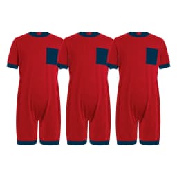 Children 3Pcs Anti-strip Adaptive Bodysuit Special Needs Clothing Short Sleeve Back Zipper Jumpsuit for Autism Sensory kids