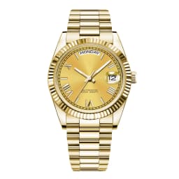 Corgeut Automatic Mechanical Men's Watch - 39/36mm Japanese Movement Sapphire Date (with Magnifier) - Men's Watch Custom Logo