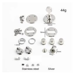 2-10Sets Gold,Silver Metal Twist Locks For Leather DIY Handbags Purse Tote Bags Case Clasps Closure Buckles Hardware Accessories