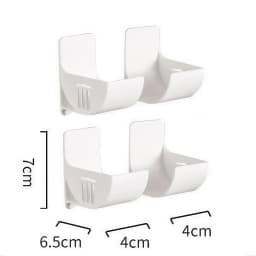 4PCS No-Drill Trash Bag Storage Rack Multi-Functional Kitchen Shelf Side Bracket for Efficient Space Utilization