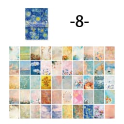Mr. Paper 8 Style 100pcs/book Vintage Message Material Paper Creative Flower Character Hand Account Decorative Memo Pad
