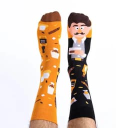 New mandarin duck socks Asymmetric AB socks Jacquard fashion sports cotton socks