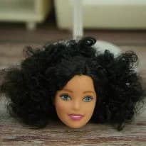 002 1/6 27cm doll head gift for girl collection toy with hair baby head make-up nuannuanmengwu dongcheng qibaoleyuan