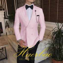 Ivory Men Wedding Tuxedos Suit Blazer Double Breasted Groom Suits For Men 2 Piece Party Best Man Jacket Pant Custom Made