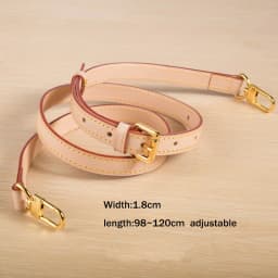 Fashion Genuine Leather Bag Strap High Quality Shoulder Strap Bag Accessories Narrow Bag Strap Hot Fashion Shoulder Bag Parts