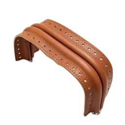 1PC Leather Covered Purse Frame Aluminum Bag Clasp Frame DIY Handbag Making Sewing Craft Replacement Handle Hardware Accessory