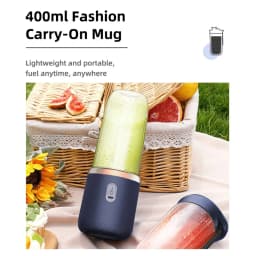 6 Blades Electric Juicer Cup with 2 Cups For Travel Portable Juicer Mixer Usb Charge Fresh Fruit Juice Personal Blender Smoothie