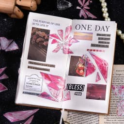 20 Sheets Broken Crystal Graffiti Stickers for DIY Scrapbook Suitcase Phone Laptop Guitar Decorative Stationery Office Supplies