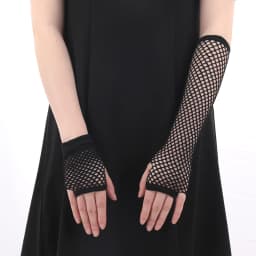 2 Pair/set Black Ladies Sexy Gloves Mesh Net Fishnet Gloves Hollow Fingerless Gloves Night Club Lolita Costume Punk Mittens
